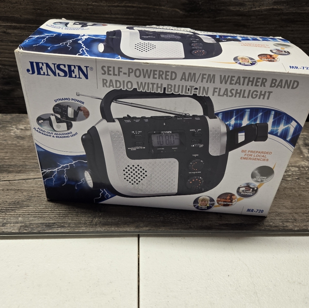 Jesen Mr-720 Radio‎ WeatherBand AM/FM Radio LED Flashlight Lantern Speaker LN